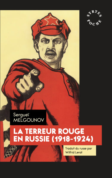 Couverture. Editions des Syrtes, La terreur rouge en Russie (1918-1924), de Sergueï Melgounov. 2019-06-27